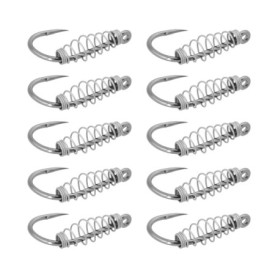 ECSiNG Lot de 40 Hameçons à Ressort pour Pêche Au Poisson-Chat Matériel de Pêche Hameçon à Barde Compatible avec La Pâte Power B