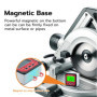 Mcbazel Inclinomètre Numérique Rapporteur 4 x 90°, Rapporteur d'Angle Numérique, Jauge de Biseau avec Base Magnétique, Écran LCD