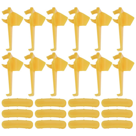 ECSiNG 12 Protecteurs de Lot de Changeur de Pneus de Voiture Support de Machine de Changement de Pneus Tête de Canard Protection