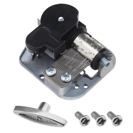 SG Store 1 x mécanisme de remontage de boîte à musique, pièces de mouvement musical accessoires boîte à musique, vis clés, mécan