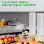 KitchenBoss Sacs Sous Vide Alimentaire：2 Rouleaux 28x600cm, Rouleau Sous Vide Alimentaire Convient à L'appareil de Mise sous Vid