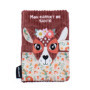Les Déglingos Protège Carnet de Santé Mélimélos la Biche Doudou Tout Doux Amusant Ultra Doux Rembourrage Recyclé Doudou pour Béb
