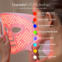 LumaLux Face | Masque facial à lumière LED Pro par Project E Beauty | 800 LED | 7 + 2 couleurs 460 nm ~ 1072 nm | Masque facial 