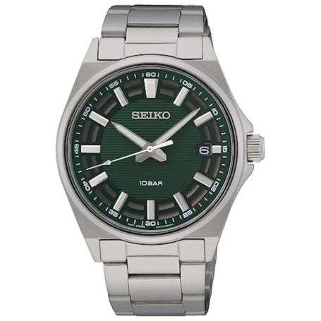 Seiko Hommes Analogique Quartz Montre avec Bracelet en Acier Inoxydable SUR503P1