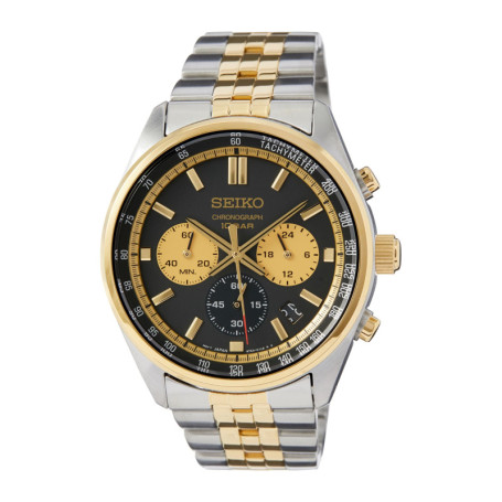 Seiko Homme Analogique Quartz Montre avec Bracelet en Acier Inoxydable SSB430P1