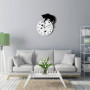 hufeng Horloge Murale Timelike Fishbowl Chat Horloges Murales Créatives Maison Bricolage Décoration Montre/Chat sur Horloge Salo