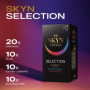 SKYN Lot de 60 Préservatifs: 10x Elite (Ultra-Fins) & 50x Sélection (10x Classique, 20x Perlé, 20x Extra-Lubrifié) | Sans Latex 