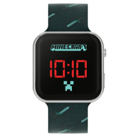 Disney Minecraft Black Strap LED Watch MIN4097 AMZ
