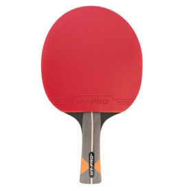 Hy-Pro Raquette de Tennis de Table – Noyau en Fibre de Carbone, Bois Durable 7 Plis, éponge de 2 mm, avec Couvre-tête, qualité d