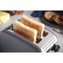 Russell Hobbs Grille pain [Pour 2 tranches] Colours Plus Inox gris (fentes extra larges, 6 niveaux de brunissage rapide, surélév