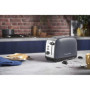 Russell Hobbs Grille pain [Pour 2 tranches] Colours Plus Inox gris (fentes extra larges, 6 niveaux de brunissage rapide, surélév