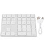 Lazmin Mini pavé numérique sans Fil à 34 Touches, Clavier numérique Ultra-Fin Rechargeable Bluetooth Petit Clavier pour Mac OS W