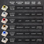 HKKB GK61 Mechanical Gaming Keyboard 60 Percent | 61 RGB Rainbow LED Backlit Programmable Keys | USB Wired | for Mac and Windows