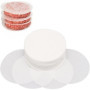 Disques à burger, 500 pièces, ronds, 12 cm, papier parchemin antiadhésif pour presse à hamburger et pâtissiers | Feuilles de cir