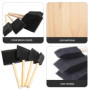 Lot de 4 pinceaux éponge en mousse, outils de peinture à faire soi-même, accessoires de graffiti pour enfants, pinceau de peintu