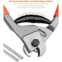 Meccion Pince Coupe-câble 205mm Acier au Chrome Vanadium Coupeur, Convient Pour Couper les Câbles en Cuivre, Câble en Fil D'acie