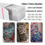 ATOMUS Lot de 100 aiguilles à tatouer jetables mélangées 3RL 5RL 7RL 9RL 3RS 5RS 7RS 9RS 5M1 7M1 Aiguilles en acier inoxydable s