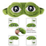 Xrten Créatif Grenouille Chat Chien Modèle 3D Masque de Sommeil, Idéal Pour Insomnie et Voyage (Vert)