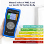 Testeur de qualité de l'air Domestique 3 en 1 pour la Surveillance des PM2.5 PM10 TVOC HCHO avec température et humidité, détect