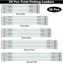 50 Pièces Bas de Ligne de Pêche, Leaders de Pêche Rotation Flexible, Leaders en Acier Pêche Ligne, avec émerillons et Boutons-Pr