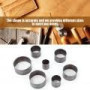 7pcs Outil De Perforation Rond en Cuir Bell Cutter Maroquinerie Outils de Bricolage, 25mm, 30mm, 35mm, 40mm, 45mm, 50mm, 55mm