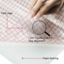 Gvolatee papier transfert avec grille d'alignement rouge, Ruban de transfert pour vinyle solide pour décalcomanies, fenêtres, au