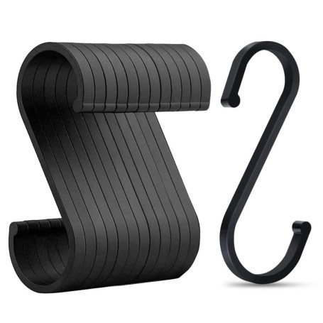 Eupneicu 12 Pièces Crochets En S, Crochet Multifonctions, Crochets De Suspension Métallique Pour Cuisine, Salle De Bain, Chambre