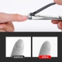 Eupneique Coupe Ongle, Coupe-Ongles Premium En Chromé, Coupe Cuticule Ongle Professionnel, Pince Ongle Ongle Pied Pince À Ongles