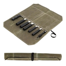 Sac à roulettes pour cuisiniers avec 7 compartiments, sac à couteaux de chef portable, sac de rangement pour couteaux de chef, s