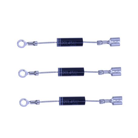 HUABAN Lot de 3 redresseurs diodes haute tension 2CL4512 pour four à micro-ondes 450 mA 12 KV