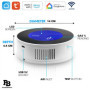 Détecteur de Gaz Connecté WiFi Intelligent, Détecteur de Fuite de Gaz Naturel/Méthane/GPL/Carbone, Écran LCD, Alarme 85dB, Compa
