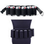 DEWIN Ceinture Biere, Ceinture de Bière Réglable Ceinture de Bière Ceinture Porte Canettes Bouteille Sac à Bière Ceinture de Can