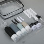 Flacon voyage - Kit voyage produit toilette - Flacons de voyage en silicone - Set de 17 - rechargeables et étanches - parfaits p