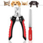 OCBA Coupe Ongles pour Chien Professionnel et Sécurisé Coupe Griffe pour Chien avec Lime à Ongles pour Petites, Moyennes et Gran