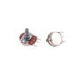 Alnicov Lot de 2 potentiomètres rotatifs linéaires à 3 broches B250K ohm 18 mm, potentiomètre de contrôle du volume pour pièces 