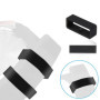 10 Pièces Passant de Montre Silicone pour bracelet 22 mm - Boucle Bracelet Montre Caoutchouc Compatible avec Garmin Forerunner 2