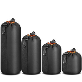 Lot de 4 Housse Objectif en Néoprène - Housse Appareil Photo Imperméable - Pochette Appareil Photo Compacte pour Canon/Nikon/Son