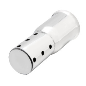 Madlife Garage Pot d'échappement Silencieux universel pour moto - 51 mm - En acier inoxydable - Argenté