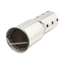 Madlife Garage Pot d'échappement Silencieux universel pour moto - 51 mm - En acier inoxydable - Argenté