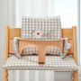 LEKEFETO Coussin d'assise pour chaise haute Stokke Tripp Trapp : ensemble de coussins de chaise haute antidérapants, revêtement 