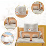 LEKEFETO Coussin d'assise pour chaise haute Stokke Tripp Trapp : ensemble de coussins de chaise haute antidérapants, revêtement 
