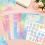 TOATELU Lot de 160 feuilles de papier à lettre aquarelle et enveloppes 22,5 × 15,5 × 2,2 cm avec enveloppe pastel, beau lot de p
