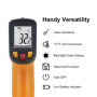 KETOTEK Thermomètre Infrarouge KT400Y Pistolet Température Laser sans Contact -50~400°C Pour cuisine, industrie, barbecue, four 