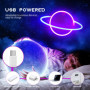 Hangrow Planète Néons, Signes LED Enseignes Au Néon pour La Décoration Murale, Chargement USB/Batterie, Lampe Nuit Planet pour M