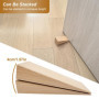Xpieoyrm Cale en bois dur, Lot de 2 blocs porte en bois, Cale Porte Sol Butoir, Cales de Porte en Hêtre pour Portes de Chambre, 