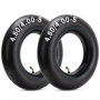 YeYouC Lot de 2 chambres à air de rechange 4,80/4,00-8 avec valve coudée TR87 pour brouette, tondeuse, diable et plus encore pou