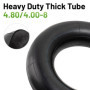 YeYouC Lot de 2 chambres à air de rechange 4,80/4,00-8 avec valve coudée TR87 pour brouette, tondeuse, diable et plus encore pou