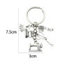 Porte-clés en fer à coudre Quilting,2 pièces Porte-clés en alliage Porte-clé Sac à main Charme Machine à coudre Outils Ciseaux F
