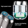 Horuili® Mini Electric Shaver, Rasoir électrique à double tête pour hommes, Mini rasoir électrique portable, USB Rechargeable, A