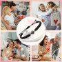 HASAIKA® Bracelet photo personnalisé avec image à l'intérieur, Bijoux Avec Photo dans la Pierre, Parfait pour la Saint-Valentin,